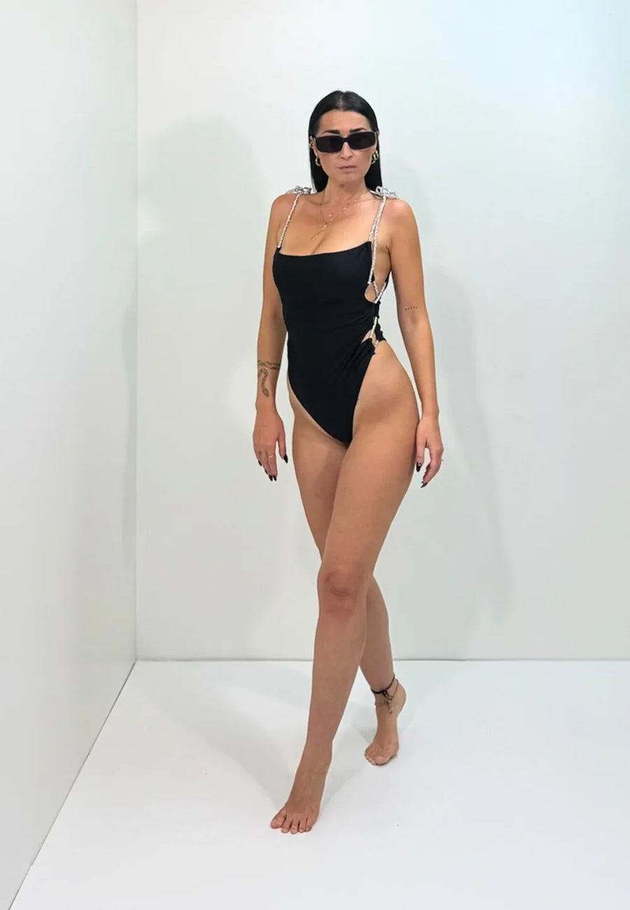 Monokini Push-Up Vita Alta Effetto Snellente